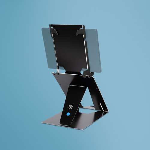 R-Go Tools Tablet- en laptopstandaard R-Go Riser Duo, geschikt voor 10-22 inch scherm, zwart