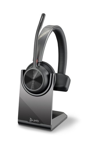 HP Poly Voyager 4310 UC mono headset + BT700 USB-A-adapter + oplaadstandaard