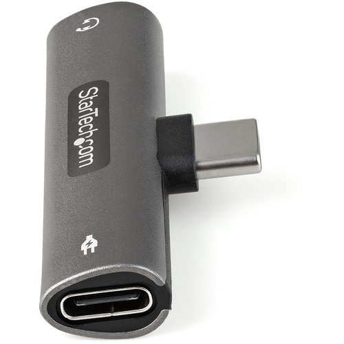 StarTech.com USB-C Audio & Oplaadadapter - USB-C Audio Adapter met 3.5mm TRRS Koptelefoon/Headset Jack en 60W USB Type-C Power Delivery Pass-through - Voor USB-C Telefoon/Tablet/Laptop