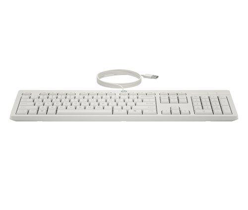 HP 225 Wired Mouse and KB G2 CWH Belgium - English localization AZERTY - Maus - AZERTY toetsenbord Inclusief muis Kantoor USB Wit
