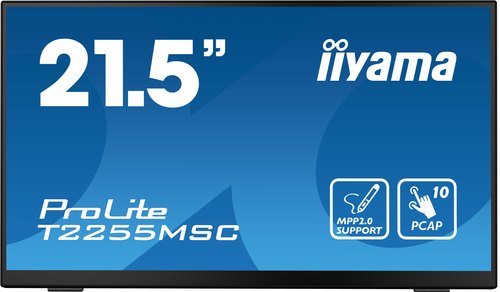 iiyama ProLite T2255MSC-B1 computer monitor 54,6 cm (21.5") 1920 x 1080 Pixels Full HD LCD Touchscreen Zwart