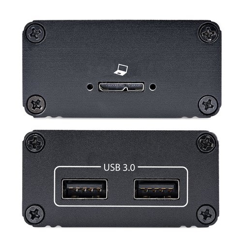 StarTech.com 2-Port USB 3.0 Extender over OM3 Multimode Glasvezel, LC/LC, 2x 5Gbps USB-A Hub, Bereik 350m, Duurzame Glasvezel USB Verlenger, Active Optical USB Extender