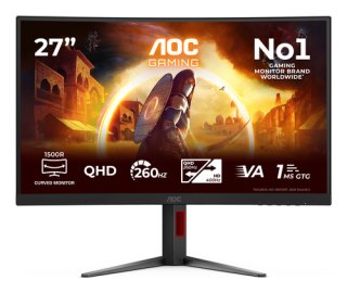AOC G4 Gaming computer monitor 68,6 cm (27") 2560 x 1440 Pixels Quad HD LED Zwart, Rood