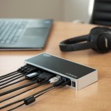 StarTech.com USB 3.0 Docking Station - Dual Monitor Laptop Docking Station met HDMI & DVI/VGA Video - 6-port USB 3.1 Gen 1 5Gbps Hub, GbE, Audio - Universeel USB Type-A Dock - Windows & Mac