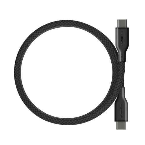 PanzerGlass empower™ by ® Magnetic 240W USB-C to USB-C Cable | USB 2.0 | 1.5M | Space Black USB-kabel 1,5 m Transparant