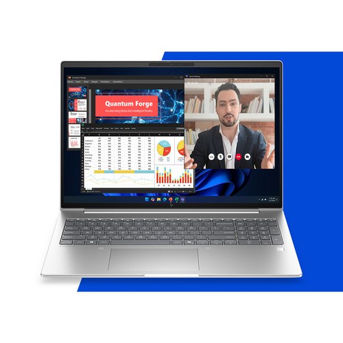 HP EliteBook 6 G2i 16 Next Gen AI PC Intel Core Ultra 5 322 Laptop 40,6 cm (16") WUXGA 16 GB DDR5-SDRAM 512 GB SSD Wi-Fi 7 (802.11be) Windows 11 Pro Zilver AZERTY