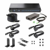 StarTech.com 16-Port Industriële USB Hub met Power Adapter, 5Gbps, Metalen Behuizing, Monteerbaar, ESD Bescherming, Terminal Block Voeding, USB Charging, Dual-Host Switch