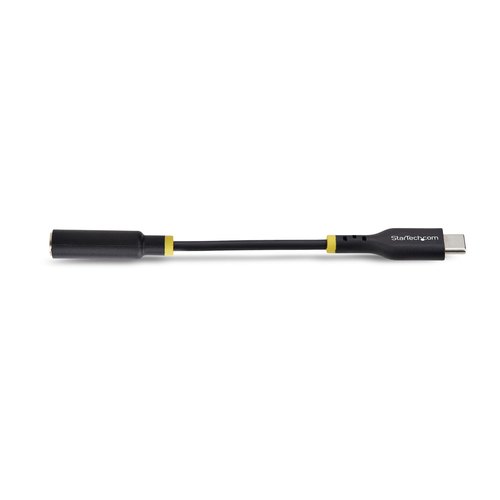 StarTech.com USB-C naar 3.5mm TRRS Headphone/Headset Adapter, Aux Audio Adapter, 3.5mm Jack, USB Type-C Aux Dongle, Hi-Fi 32-bit DAC, Voor Laptop/Phone/Tablet, Ondersteunt USB-C/Thunderbolt
