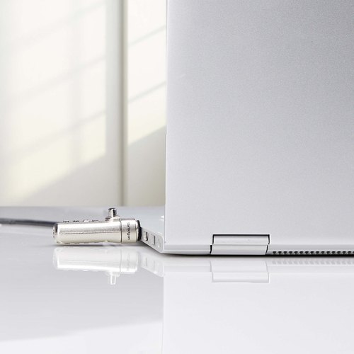 StarTech.com Dun Noble Wedge® Compatibel Laptop Kabelslot, 1,5m Laptop Beveiligingskabel, Anti-Diefstal Slot voor Laptop/Notebook, Snijbestendige Kabel, 4-Cijferslot