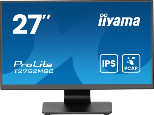 iiyama ProLite T2752MSC-B1AG computer monitor 68,6 cm (27") 1920 x 1080 Pixels Full HD LED Touchscreen Zwart