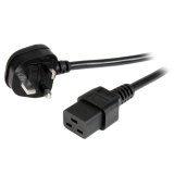 StarTech.com PXTUKC192M electriciteitssnoer Zwart 2 m BS 1363 C19 stekker