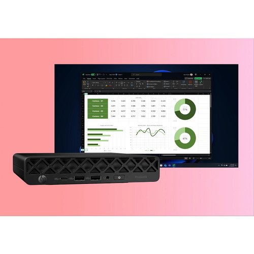 HP ProDesk 4 Mini G1i AI PC Intel Core Ultra 5 225T 16 GB DDR5-SDRAM 512 GB SSD Windows 11 Pro Mini PC Zwart