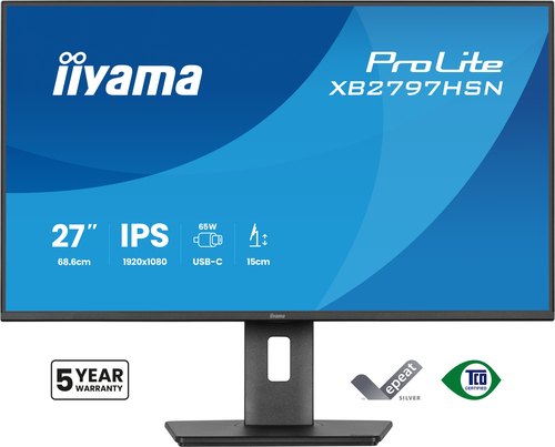 iiyama ProLite XB2797HSN-B1 computer monitor 68,6 cm (27") 1920 x 1080 Pixels Full HD LCD Zwart