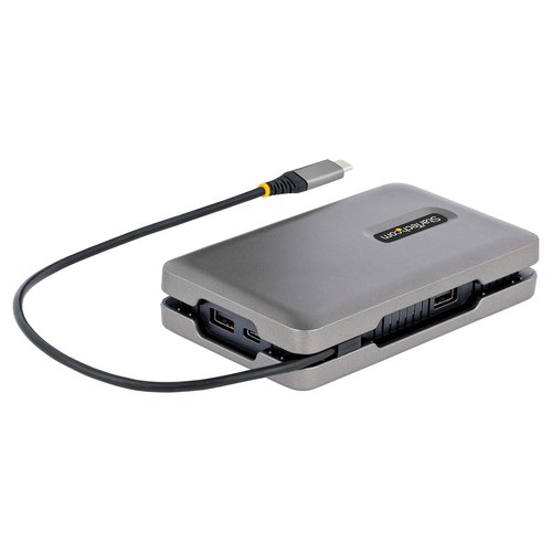 StarTech.com USB-C Multiport Adapter met USB-C DP Alt Mode Video Output/4K HDMI 2.0/VGA, USB-C Dual Monitor Docking Station, 100W PD Pass-Through, USB Type C Mini Dock/MST Adapter Hub