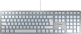 CHERRY KC 6000 SLIM FOR MAC toetsenbord Kantoor USB QWERTY Amerikaans Engels Zilver