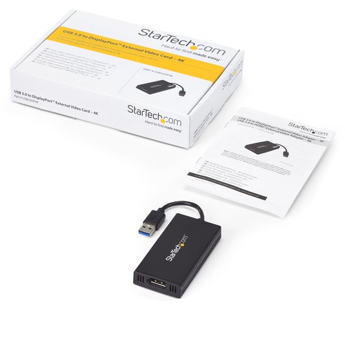 StarTech.com USB 3.0 naar 4K DisplayPort externe Multi-Monitor grafische videoadapter – DisplayLink gecertificeerd – Ultra HD 4K