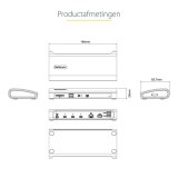 StarTech.com Thunderbolt 4 Dock, 96W Power Delivery, Single 8K/Dual Monitor 4K 60Hz, 3xTB4/USB4 ports, 4xUSB-A, SD, GbE, Thunderbolt 4 Docking Station voor Windows of TB3 MacBook, 0.8m Kabel