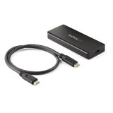 StarTech.com M.2 NVMe PCIe SSD Behuizing met USB-C 10Gbps - Rugged Aluminum M.2 PCIe M-Key Behuizing - IP67 Rated - 1GB/s R/W - Breedte 2230/2242/2260/2280 - TB3 Compatibel - Mac/PC