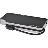 StarTech.com USB C Multiport Adapter, USB-C naar 4K HDMI of VGA Video met 100W Power Delivery Passthrough, 2 Port 10Gbps USB Hub, MicroSD, GbE, USB 3.1 Type-C Mini/Travel Dock