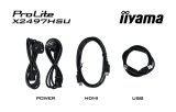 iiyama ProLite X2497HSU-B1 computer monitor 60,5 cm (23.8") 1920 x 1080 Pixels Full HD LED Zwart