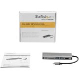 StarTech.com USB-C Multiport Adapter - USB-C Travel Dock met 4K HDMI, 3x USB 3.0 Hub, SD/SDHC, GbE, 100W PD 3.0 Pass-Through - Compacte USB-C Mini Docking Station USB Type-C/Thunderbolt 3