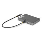 StarTech.com USB-C naar Quad-Monitor Adapter, 4K 60Hz HDMI, 140W PD Passthrough voor Laptop Opladen, USB Poort voor Wireless Toetsenbord / Muis, TAA