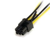 StarTech.com 15cm SATA Voeding naar 6-pins PCI Express Videokaart Voeding Verloopkabel
