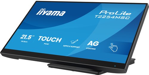 iiyama T2254MSC-B2AG computer monitor 54,6 cm (21.5") 1920 x 1080 Pixels Full HD LED Touchscreen Zwart