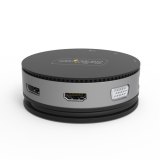 StarTech.com USB-C Multiport Adapter - USB 3.1 Gen 2 10Gbps Type-C Mini Dock met 4K 60Hz HDMI/DisplayPort of 1080p VGA - 75W PD Passthrough, 3-Port USB Hub, GbE - Travel Dock