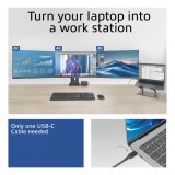 ACT Universeel USB-C Dockingstation 4K, voor 3 HDMI/DisplayPort monitoren, DisplayLink