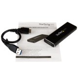 StarTech.com M.2 SSD Behuizing voor M.2 SATA SSDs - USB 3.0 (5Gbps) met UASP - Externe M.2 SSD Behuizing - Aluminum
