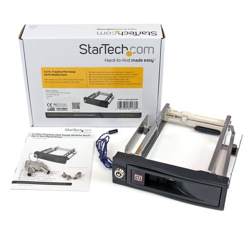 StarTech.com 5,25 inch Hot-Swappable Mobile Rack voor 3,5 inch Harde Schijf