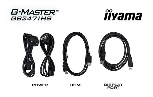iiyama G-MASTER GB2471HS-B1 computer monitor 60,5 cm (23.8") 1920 x 1080 Pixels Full HD Zwart