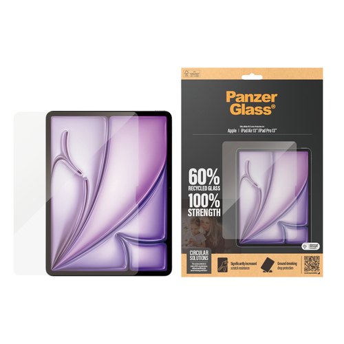 PanzerGlass ® Screen Protector iPad Air 13'' (2024-2026) | iPad Pro 13'' (2024-2025) | Ultra-Wide Fit Doorzichtige schermbeschermer Apple 1 stuk(s)