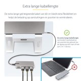 StarTech.com USB-C Triple Monitor Multiport Adapter, Dual 4K 60Hz + 4K 30Hz HDMI & DisplayPort, 3-Port USB Hub, 10Gbps, 100W PD Pass-Through, GbE, Travel Dock, Windows & ChromeOS
