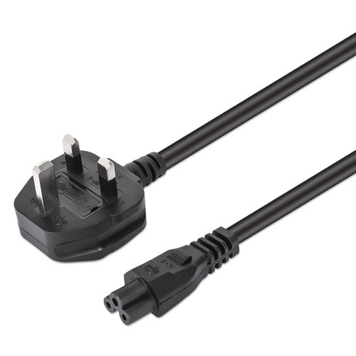 Manhattan Voedingskabel, Britse 3-polige stekker (Type G) naar C5-connector (klaver), 1,8 m, 2.5 A, netkabel, levenslange garantie