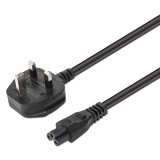 Manhattan Voedingskabel, Britse 3-polige stekker (Type G) naar C5-connector (klaver), 1,8 m, 2.5 A, netkabel, levenslange garantie