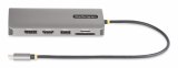 StarTech.com USB-C Triple Monitor Multiport Adapter, 5Gbps, Dual 4K 60Hz + 4K 30Hz HDMI & DisplayPort, 4-Port USB Hub, 100W PD Pass-Through, GbE, SD/MicroSD Kaartlezers