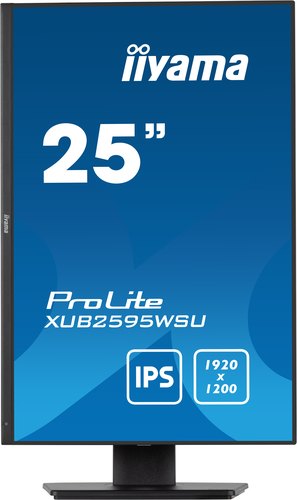 iiyama ProLite XUB2595WSU-B5 computer monitor 63,5 cm (25") 1920 x 1200 Pixels WUXGA LED Zwart