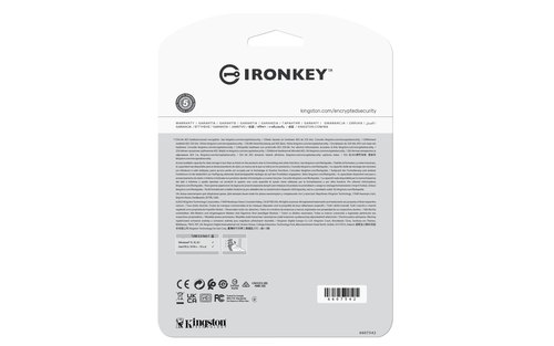 Kingston Technology IronKey 512GB USB-C Vault Privacy 50C AES-256 versleuteling, FIPS 197
