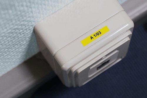Brother TZE-611 labelprinter-tape Zwart op geel