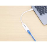 Manhattan USB-C naar Gigabit Ethernet adapter, netwerk 10/100/1000 Mbps, tot 2 Gbps full-duplex, RJ45, wit, 3 jaar garantie, equivalent van US1GC30W