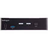 StarTech.com 2 Port Single Monitor KVM HDMI Switch, 4K 60Hz Ultra HD HDR, Desktop Hub 4K HDMI 2.0 KVM Schakelaar met 2x USB 3.0 (5Gbps) & 4x USB 2.0 HID, Audio, Hotkey Switching, TAA