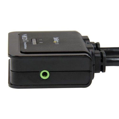 StarTech.com 2-poorts USB HDMI-kabel KVM-switch met audio en remote switch met USB-voeding