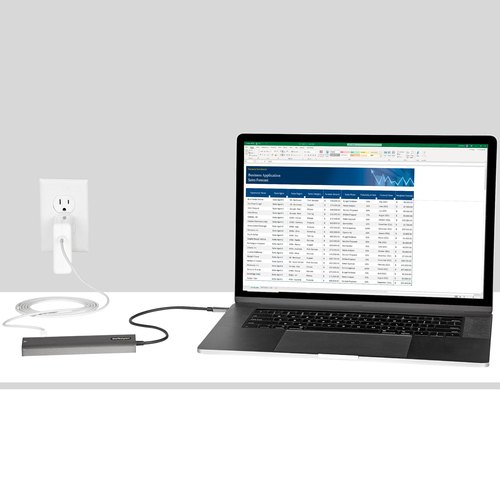 StarTech.com USB-C Multiport Adapter Hub, USB-C naar 4K 60Hz HDMI, Gigabit Ethernet en 100W Laptop Charging voor Macbook Pro / Air en Windows