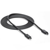StarTech.com 2m Thunderbolt 3 Kabel, 20Gbps, 100W PD, 4K, Thunderbolt Gecertificeerd, Thunderbolt 4/USB 3.2/DisplayPort Compatibel, Zwart