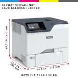Xerox VersaLink C620 A4 50 ppm tosidig skriver PS3 PCL5e/6 2 skuffer 650 ark