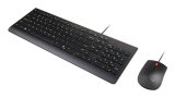 Lenovo 4X31R64403 toetsenbord Inclusief muis Thuis/Werk USB Belgisch, Frans Zwart