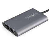 StarTech.com Thunderbolt 3 naar Dual DisplayPort Adapter DP 1.4 Dual 4K 60Hz of Single 8K/5K Thunderbolt 3 naar DP Adapter TB3 naar 2x DisplayPort Monitor Video Display Adapter Mac/Windows