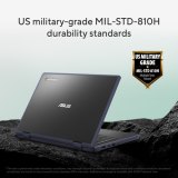 ASUS Chromebook CZ11 Flip CZ1104FM4A-NS0199 MediaTek Kompanio Kompanio 540 29,5 cm (11.6") Touchscreen HD 4 GB LPDDR4x-SDRAM 64 GB eMMC Wi-Fi 7 (802.11be) ChromeOS Grijs AZERTY Belgisch